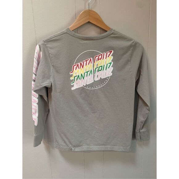 SANTA CRUZ Multi Stripe Girls T-Shirt M - Picture 2 of 6